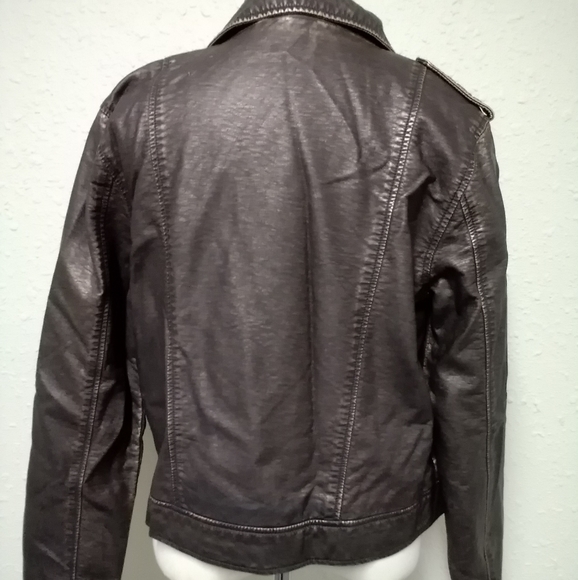 Roxy bronze faux leather moto jacket - Picture 5 of 10